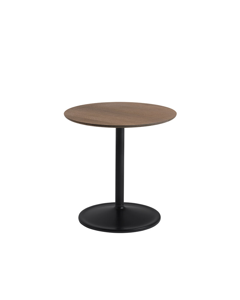 Soft - Black side tables with walnut table top