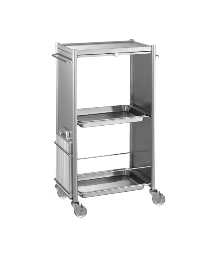 D-Galley - Aluminimum rolling table - Without drawer