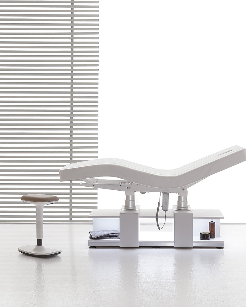 The Lumina - White massage table - with motor