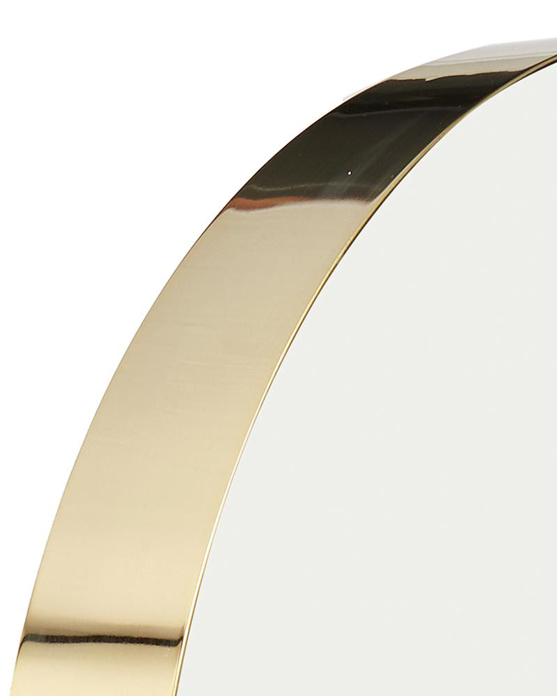 Halo - Brass hairdressing mirror - Double-sided - ø80