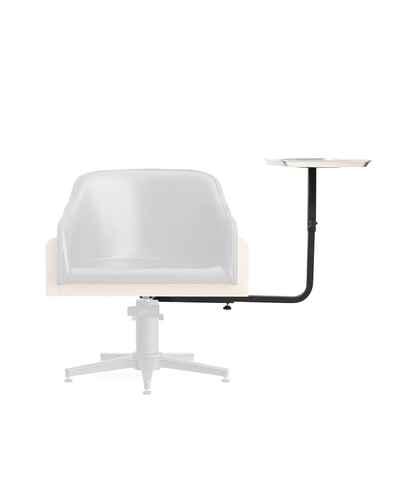 BossCaddi - Silver color tray for styling chair