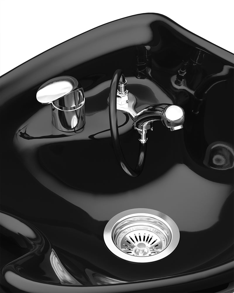 Fredda - Brown massage basin - Black basin