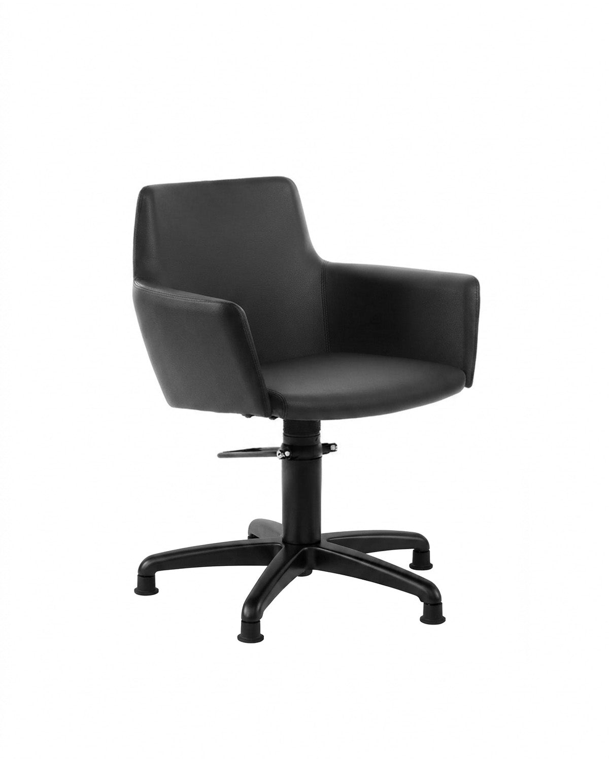 Greiner 38 - Black styling chair with black cross base