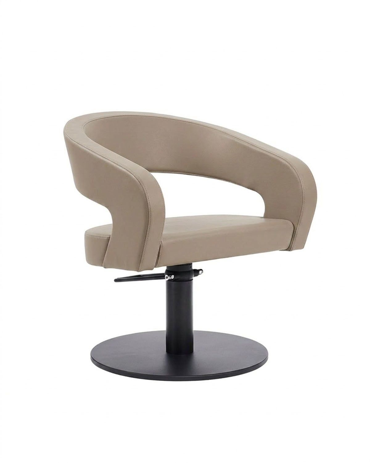 Greiner 50 - Beige styling chair with black round base