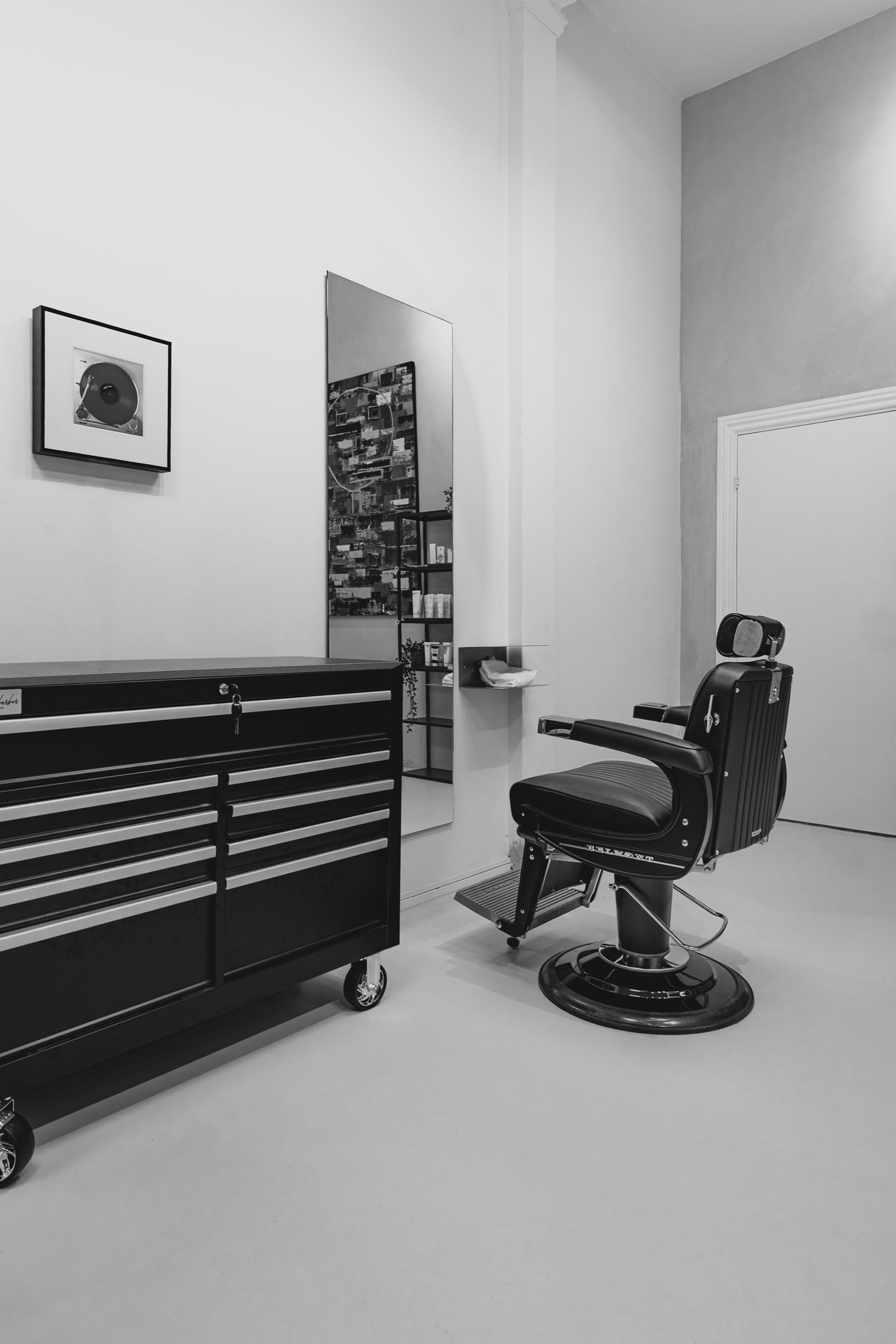 Stack Steel - Double control shelf in brushed stainless steel