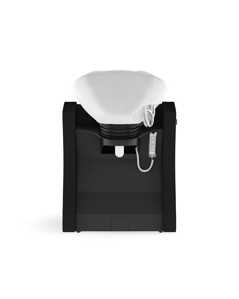 Fredda - Black massage basin - White basin