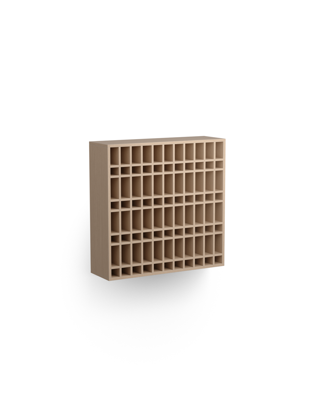 Colorbar tube shelf - Wall-mounted color shelf - Oak pattern