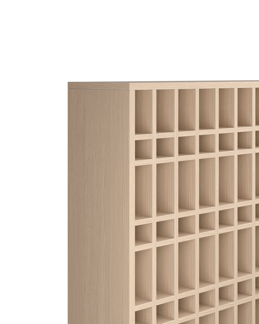 Colorbar tube shelf - Wall-mounted color shelf - Oak pattern