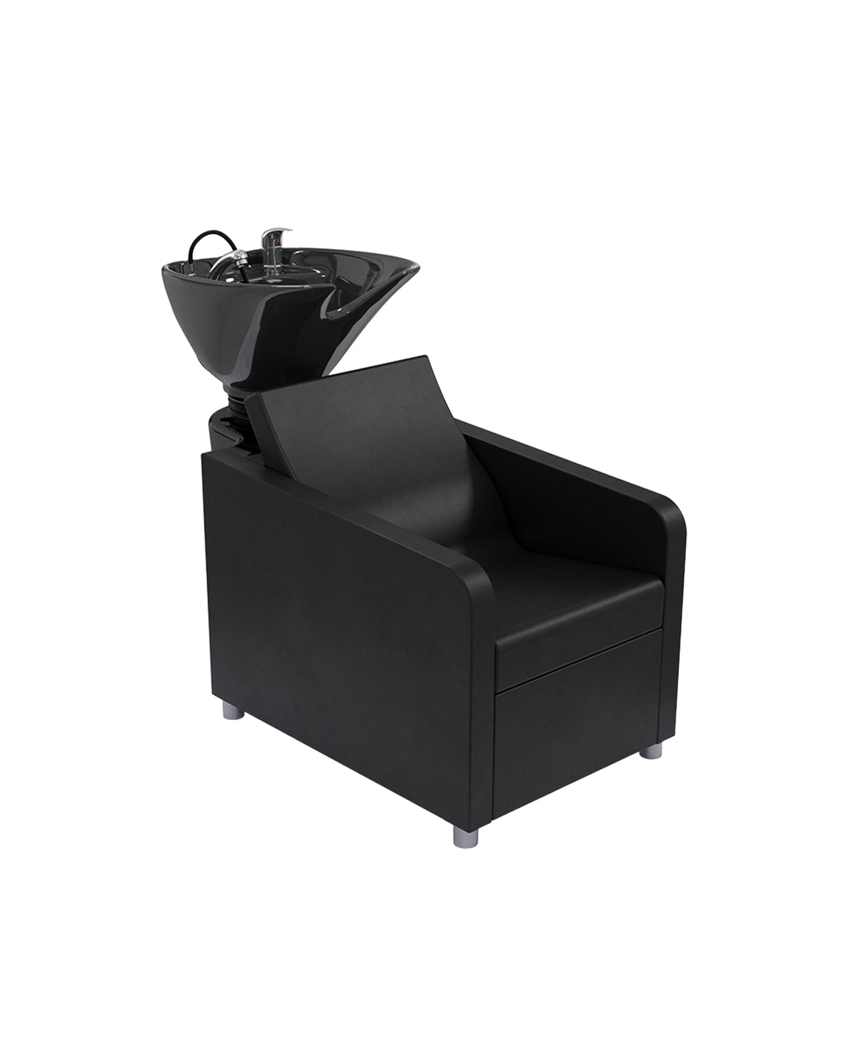 Noe - Black washing unit with black wash basin