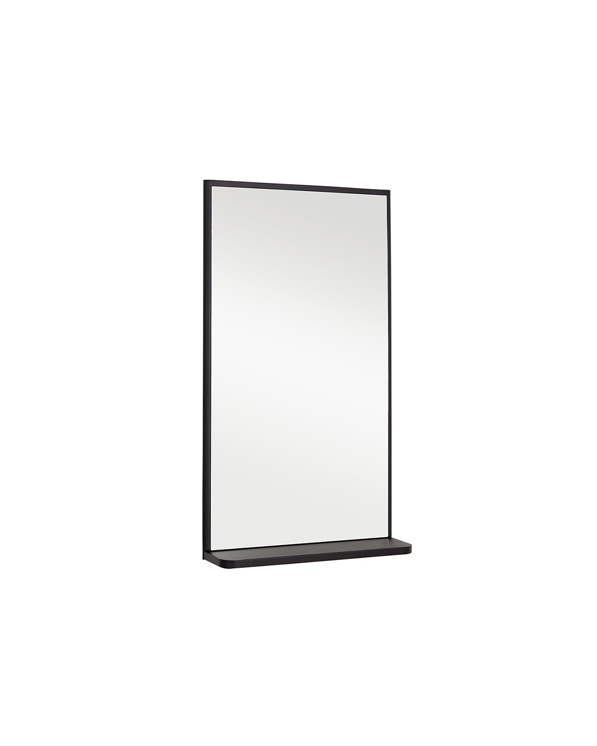 Ombre - Black Hairdresser Mirror with Shelf