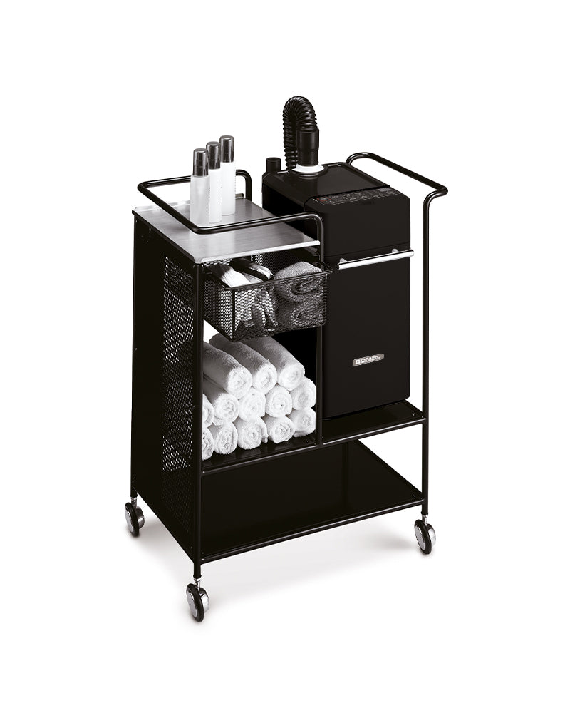 Spa Mist II - Black hair steamer on trolley