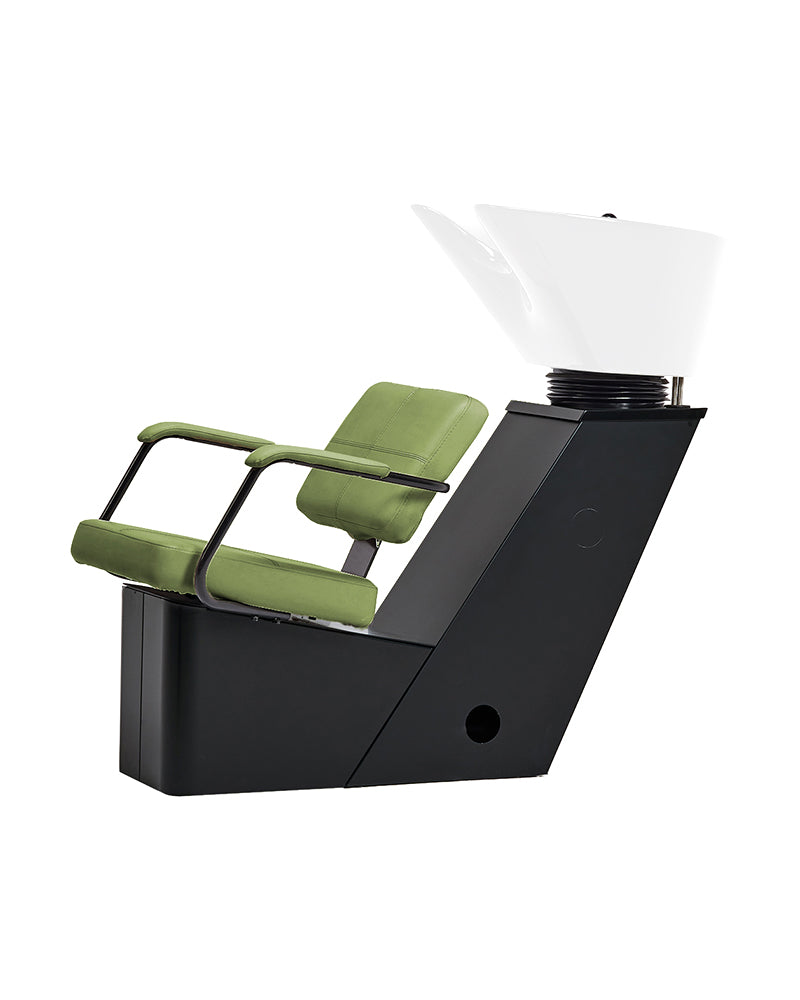 Shiki - Green washing unit with white basin