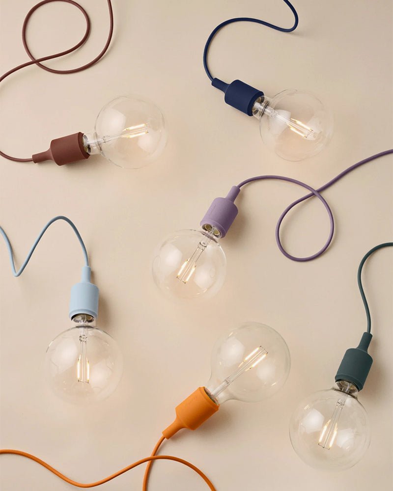 E27 LED - Dark red ceiling lamp