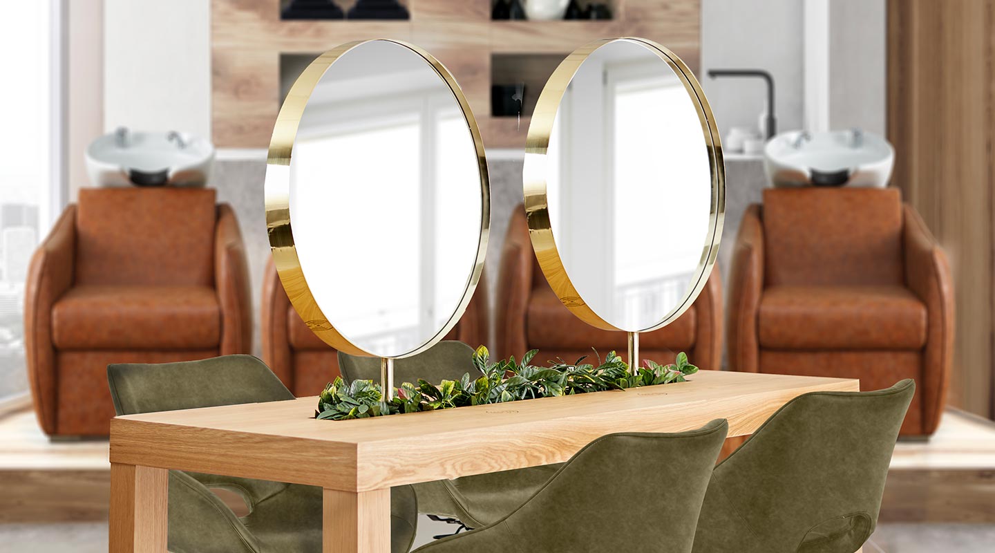 Halo messing spejl Dobbeltsidet Ø80 Comfortel Just Add People