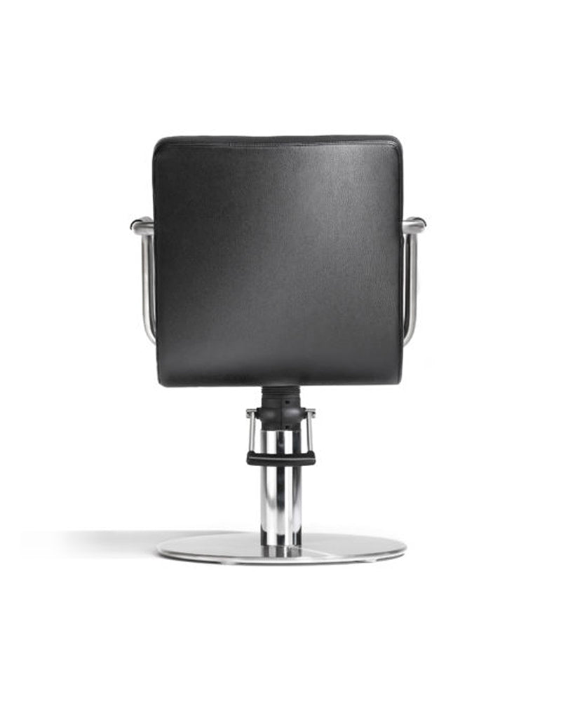 Brother - Black styling chair with chrome O-Base