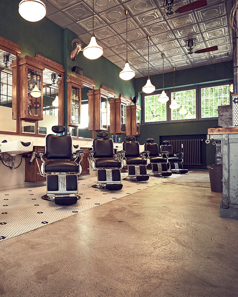 Legacy 95 - Black and white classic barber chair